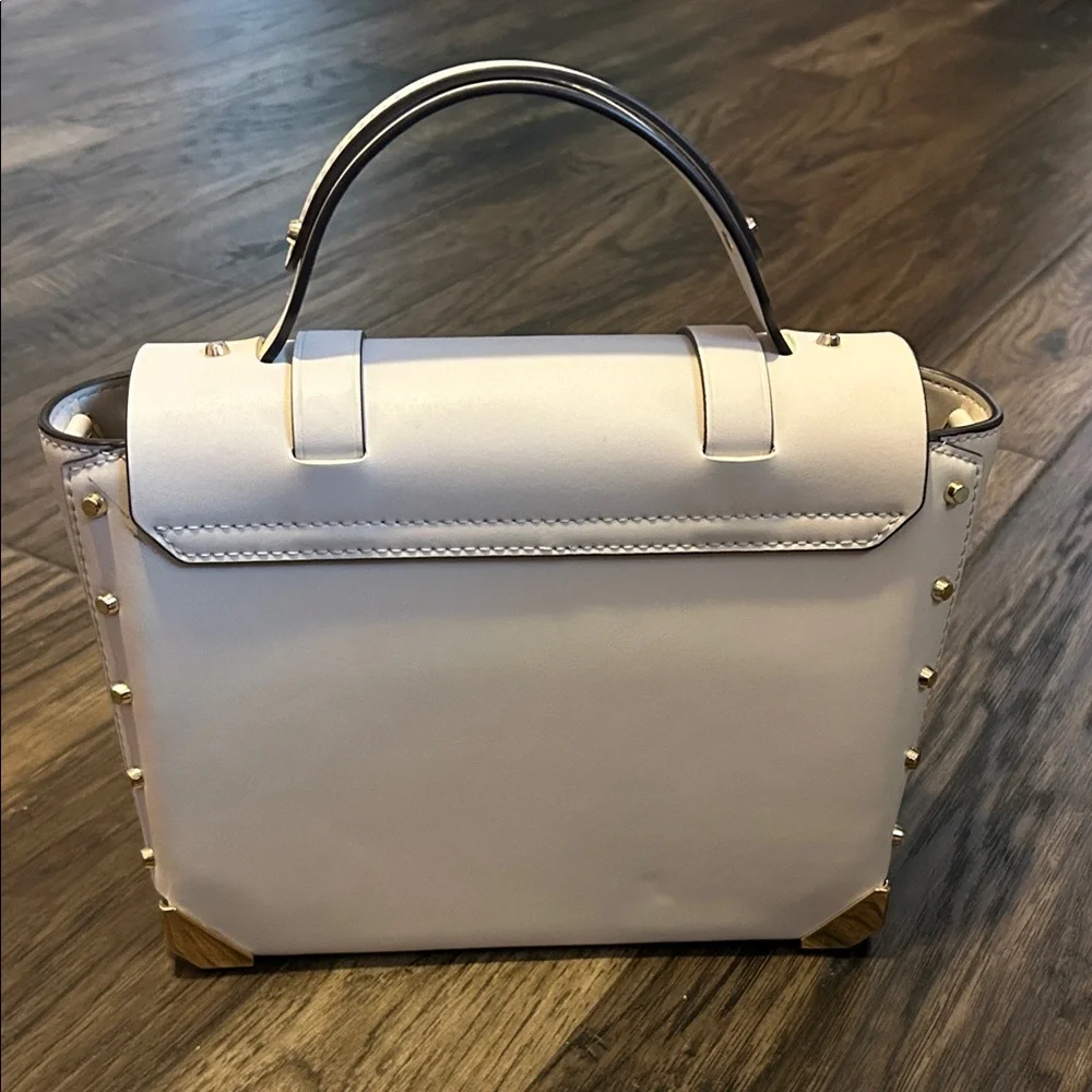 KORS Michael Kors white purse with Gold Accents - Picture 2 of 4